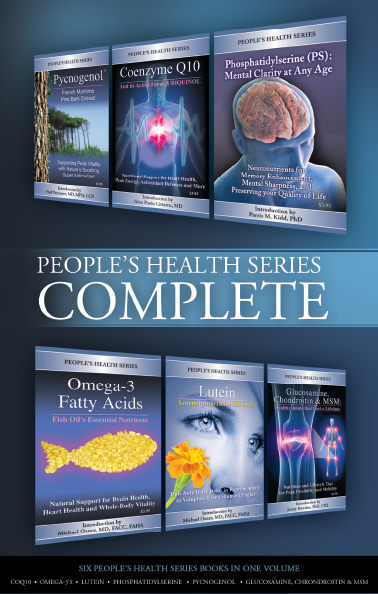 This image shows the People's Health Series Complete book, a compilation of six supplement booklets, including on the brain supplement PS.
